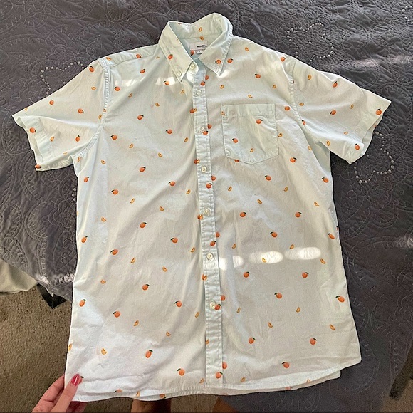 Mens peach button up - Picture 4 of 8
